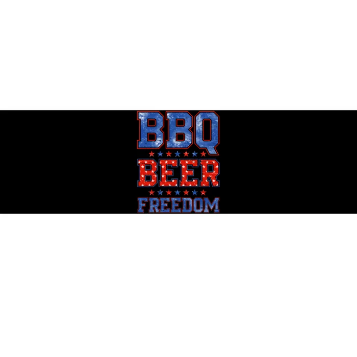 BBQ Beer Freedom Bumper Sticker