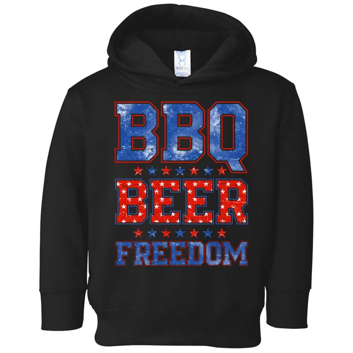 BBQ Beer Freedom Toddler Hoodie