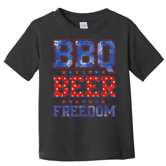 BBQ Beer Freedom Toddler T-Shirt