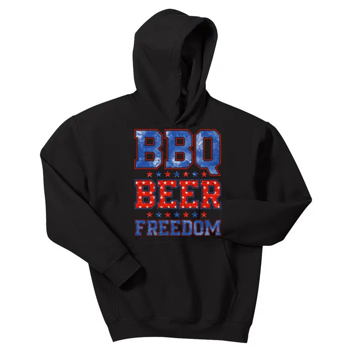 BBQ Beer Freedom Kids Hoodie