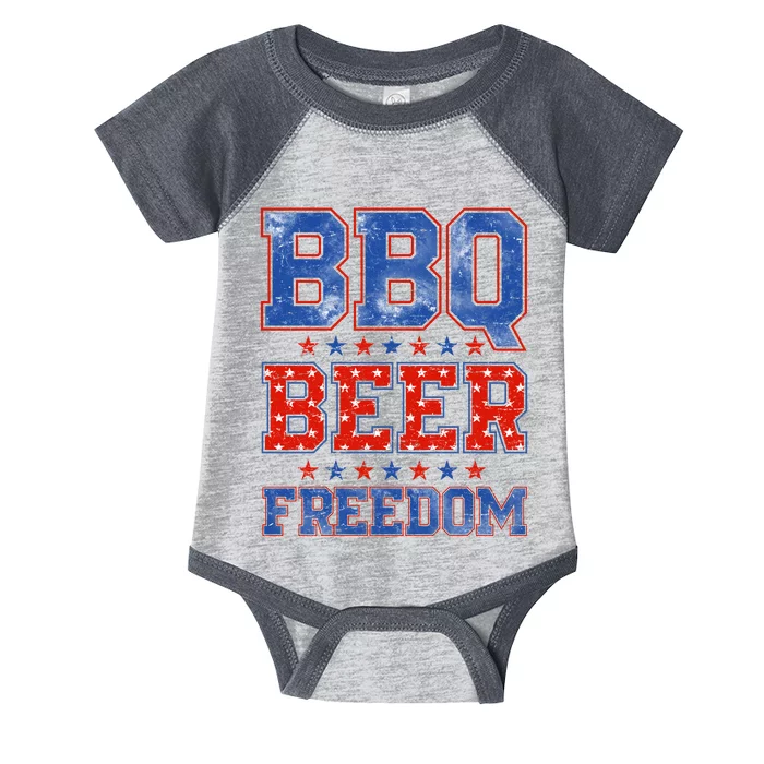 BBQ Beer Freedom Infant Baby Jersey Bodysuit