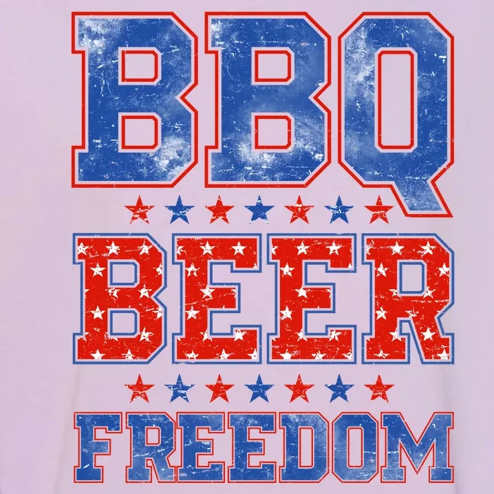 BBQ Beer Freedom Garment-Dyed Sweatshirt