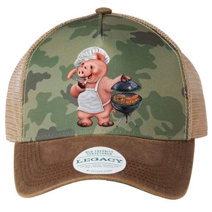 BBQ Pig Grilling Legacy Tie Dye Trucker Hat