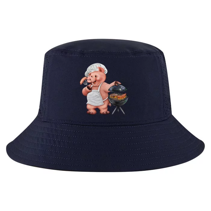 BBQ Pig Grilling Cool Comfort Performance Bucket Hat