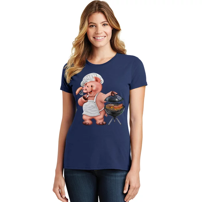 BBQ Pig Grilling Women's T-Shirt