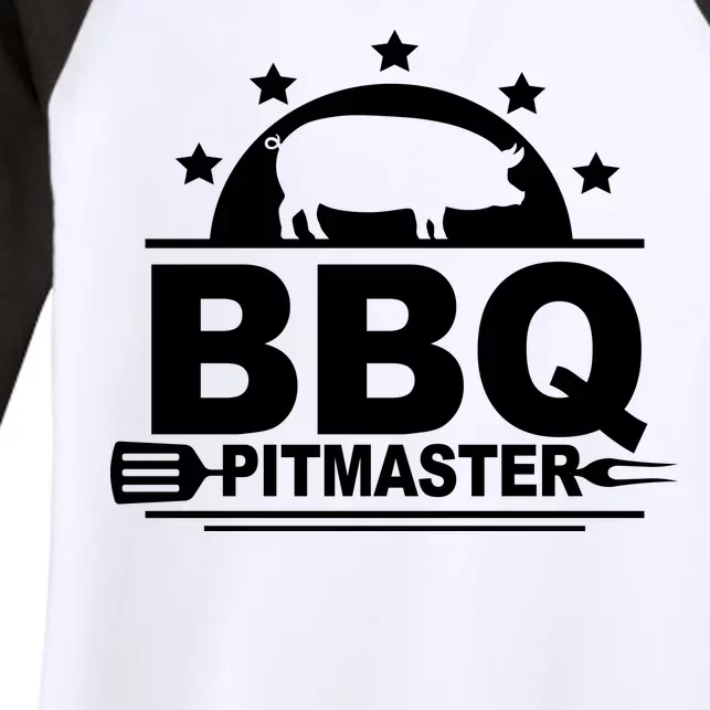 BBQ PitMaster Women's Tri-Blend 3/4-Sleeve Raglan Shirt