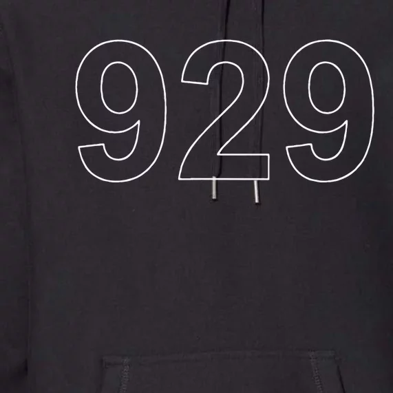 Bronx Brooklyn Queens New York City Area Code 929 Premium Hoodie