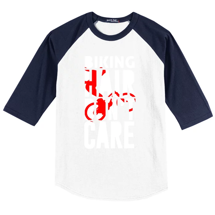 Best Bicycle Quotes Gift Biking Hair Dont Care Cute Gift Baseball Sleeve Shirt