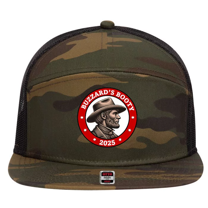 BuzzardS Booty Quest For The Mountain Treasure 7 Panel Mesh Trucker Snapback Hat