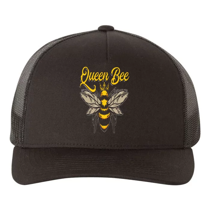 Beekeeping Bee Queen Crown Beekeeper Yupoong Adult 5-Panel Trucker Hat