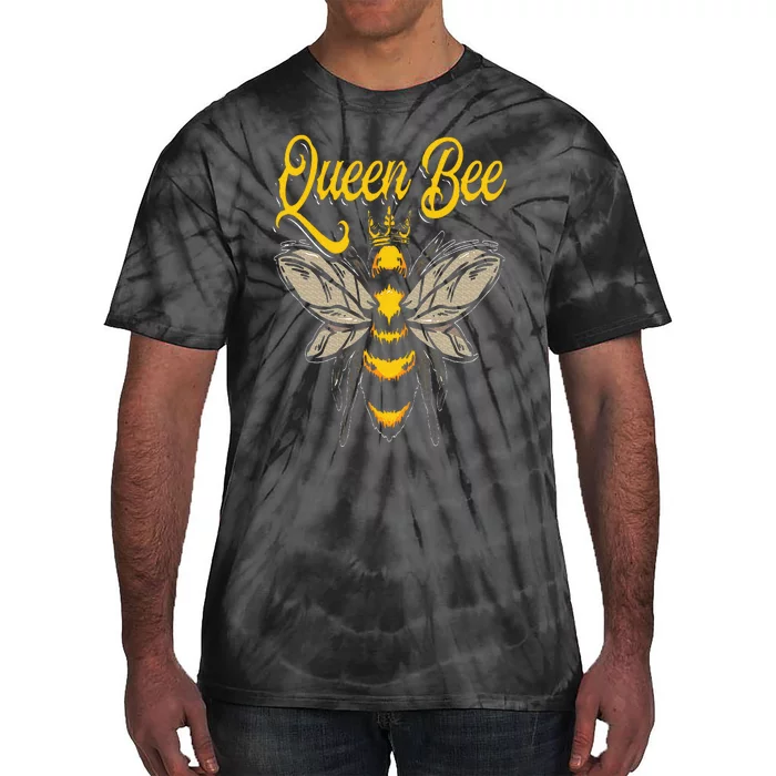 Beekeeping Bee Queen Crown Beekeeper Tie-Dye T-Shirt