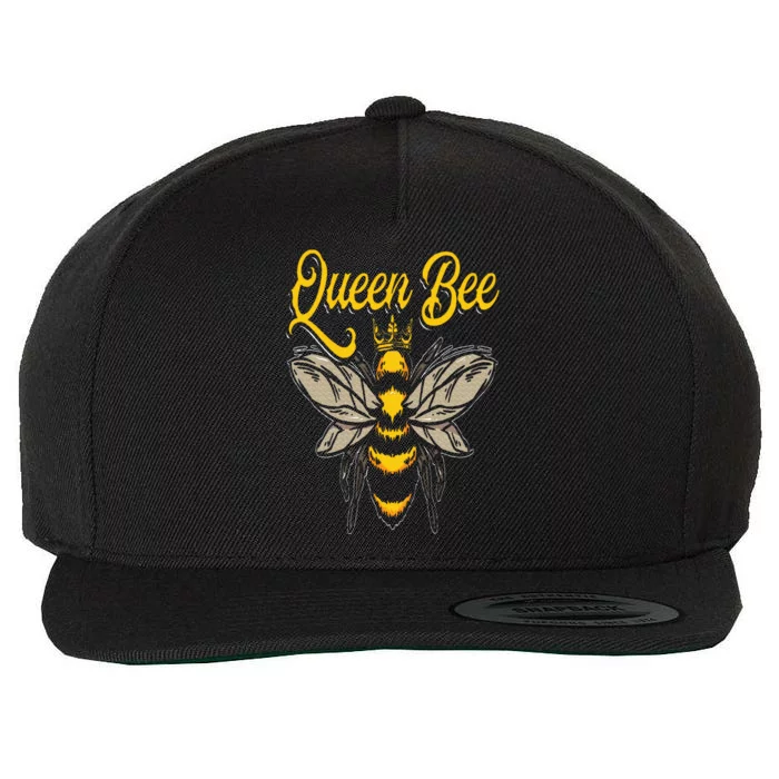 Beekeeping Bee Queen Crown Beekeeper Wool Snapback Cap