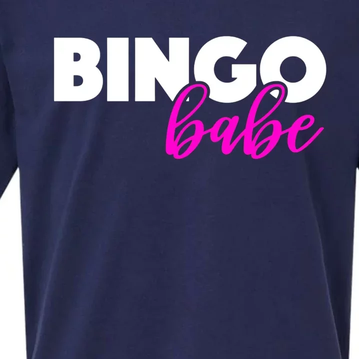 Bingo Babe Quoting Cool Gift Funny Bingo Player Great Sueded Cloud Jersey T-Shirt