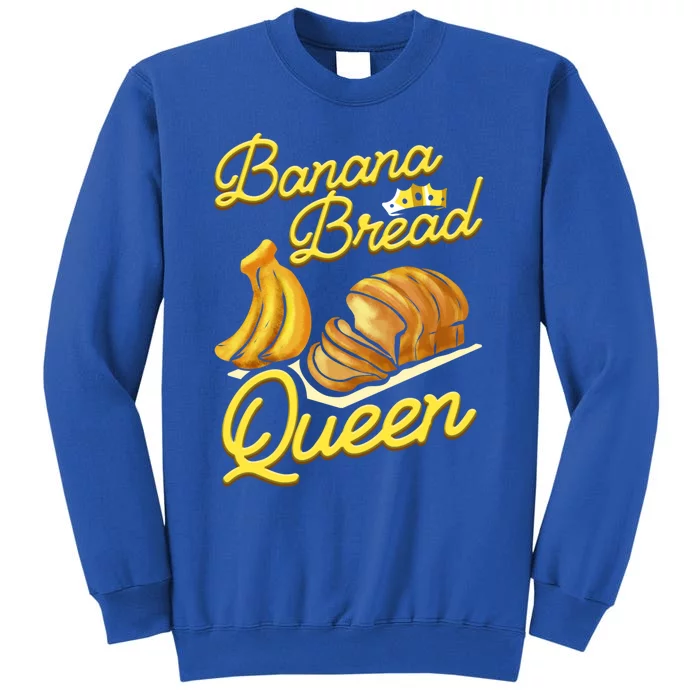 Banana Bread Queen Baking Vegan Baker Gift Tall Sweatshirt