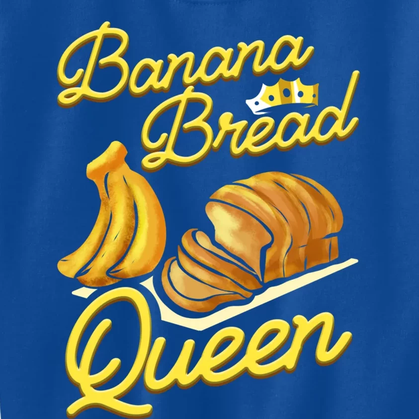 Banana Bread Queen Baking Vegan Baker Gift Kids Sweatshirt