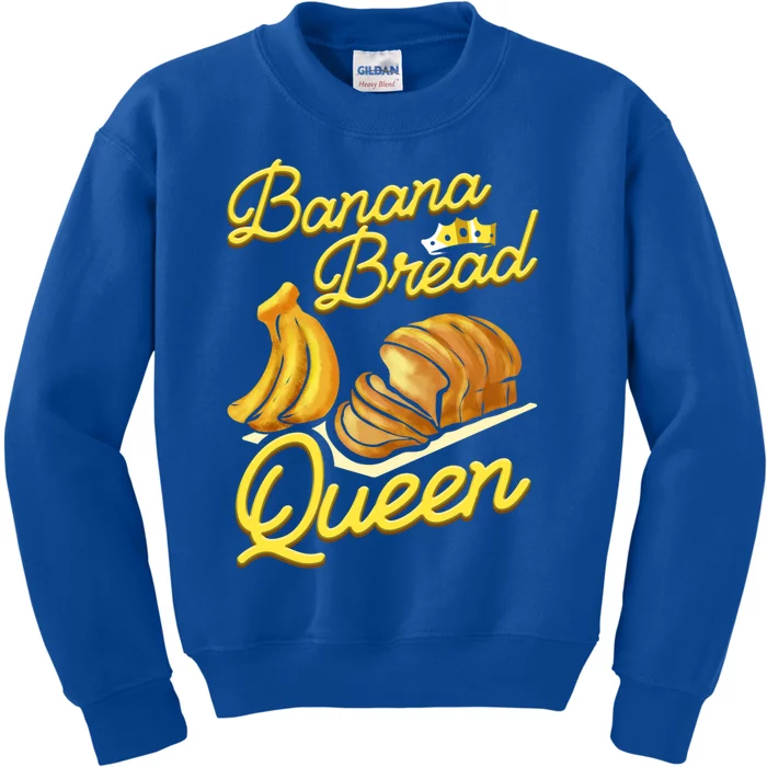 Banana Bread Queen Baking Vegan Baker Gift Kids Sweatshirt