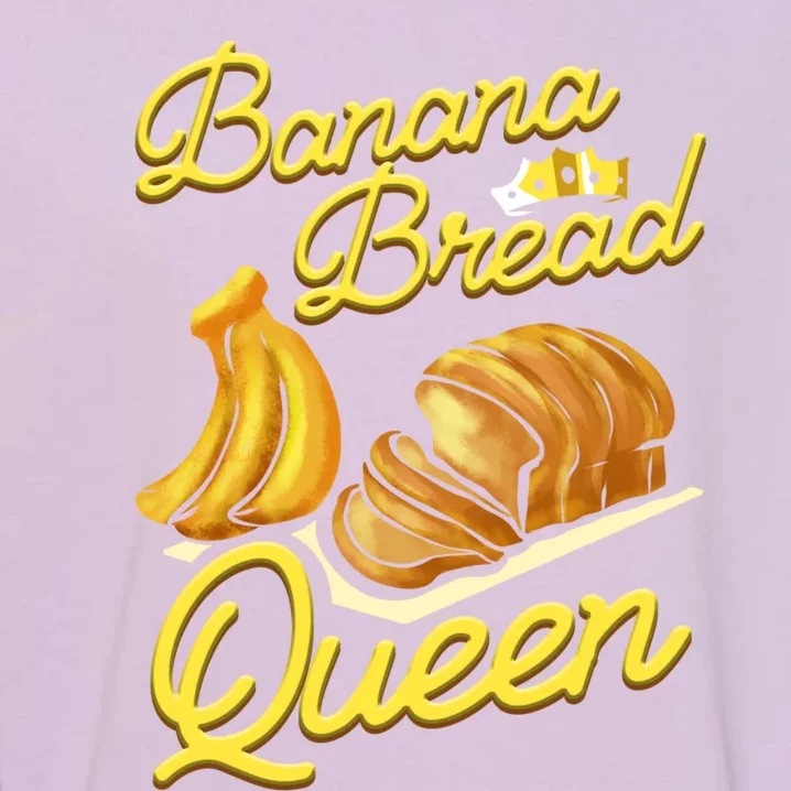 Banana Bread Queen Baking Vegan Baker Gift Garment-Dyed Sweatshirt