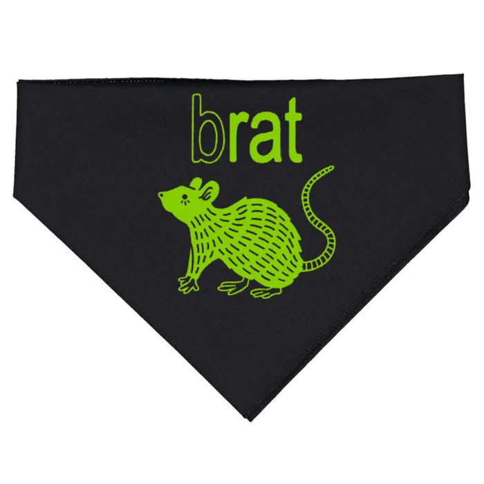 Brat B Rat Mouse Funny Apparel USA-Made Doggie Bandana