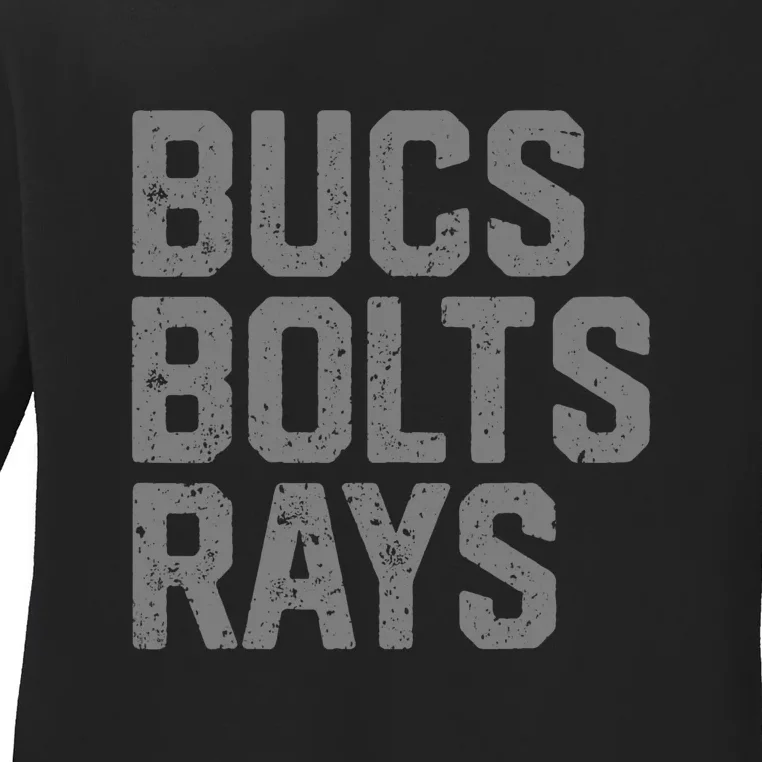 Bucs & Bolts & Rays Ladies Long Sleeve Shirt