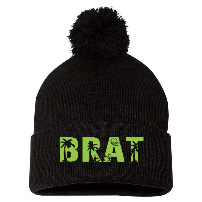 Brat Pom Pom 12in Knit Beanie