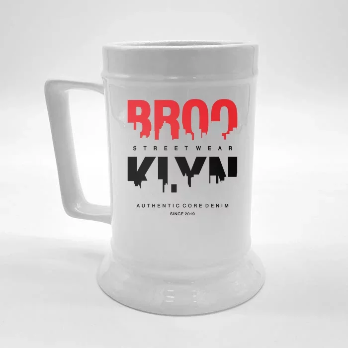 Brooklyn Front & Back Beer Stein