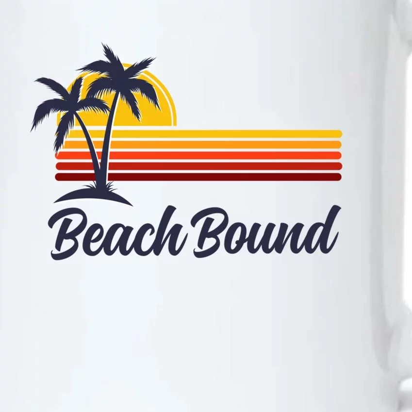 Beach Bound Retro Summer Fun Family Vacation Trip Gift Black Color Changing Mug