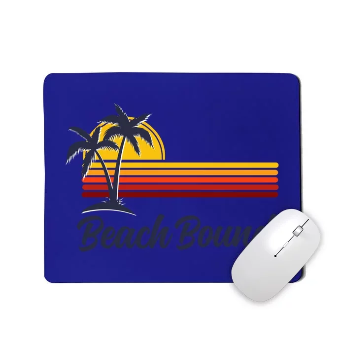 Beach Bound Retro Summer Fun Family Vacation Trip Gift Mousepad