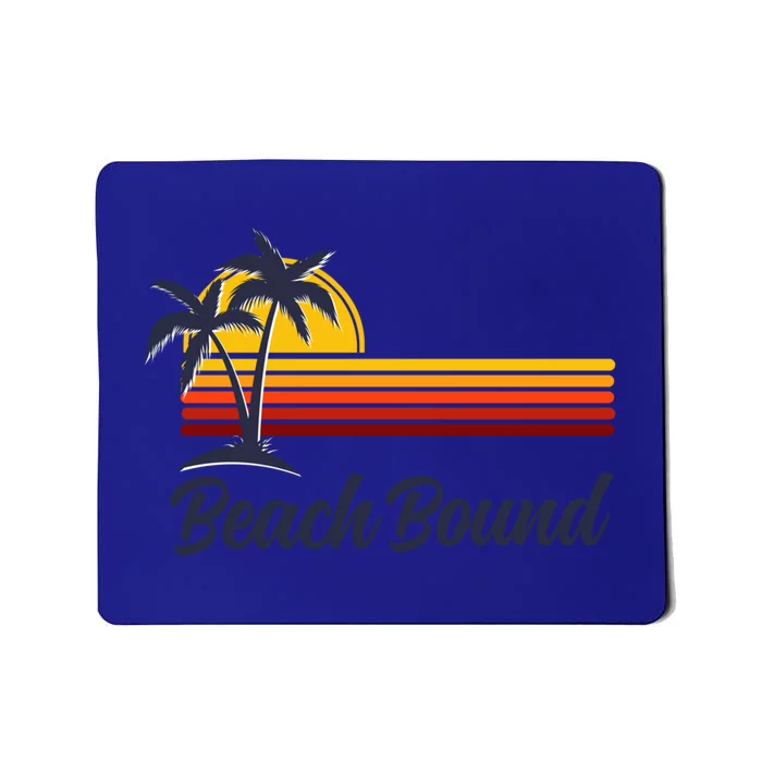 Beach Bound Retro Summer Fun Family Vacation Trip Gift Mousepad