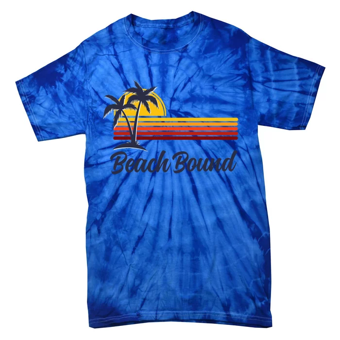 Beach Bound Retro Summer Fun Family Vacation Trip Gift Tie-Dye T-Shirt