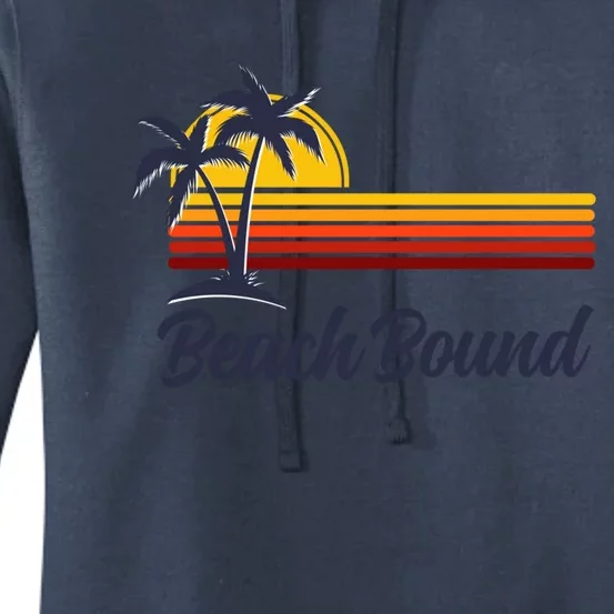 Beach Bound Retro Summer Fun Family Vacation Trip Gift Women's Pullover Hoodie