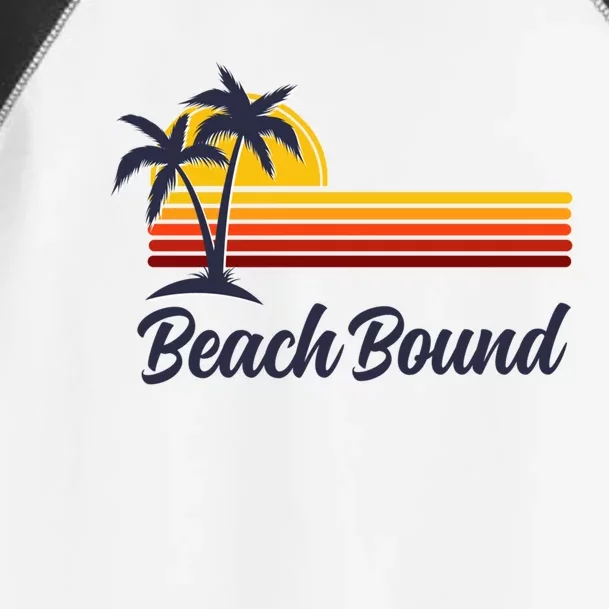 Beach Bound Retro Summer Fun Family Vacation Trip Gift Toddler Fine Jersey T-Shirt