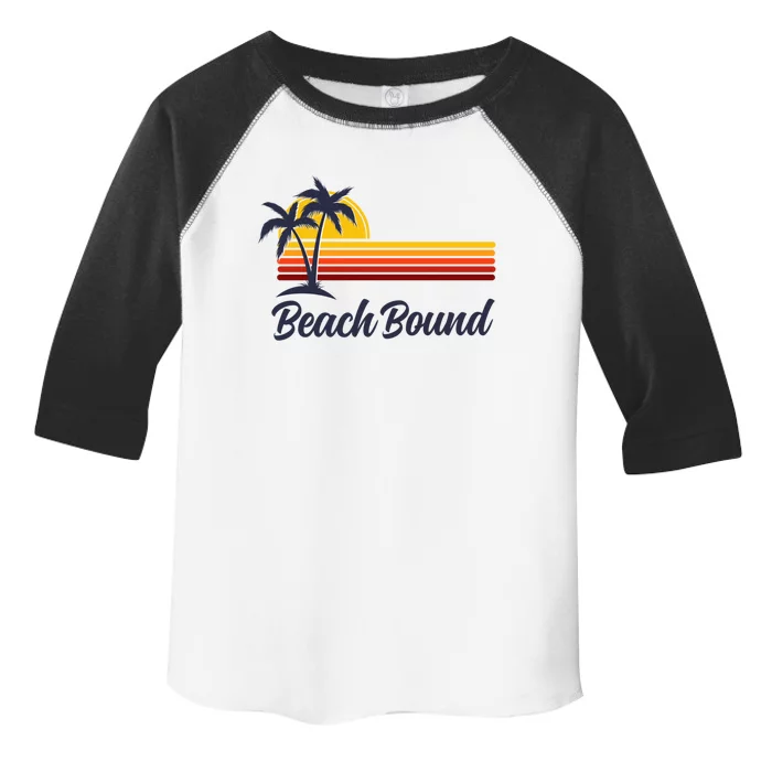 Beach Bound Retro Summer Fun Family Vacation Trip Gift Toddler Fine Jersey T-Shirt