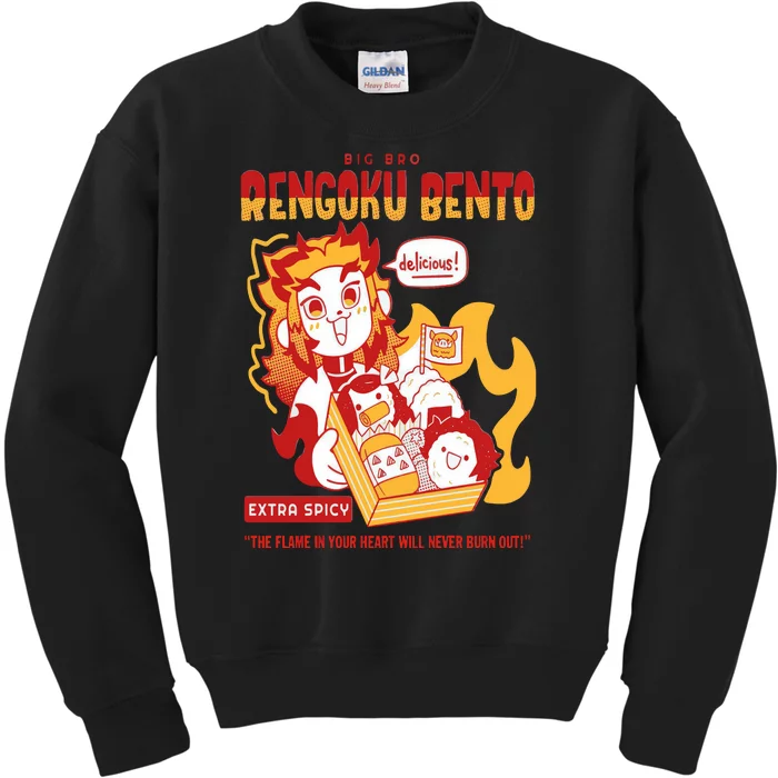 Big Bro Rengoku Bento Kids Sweatshirt