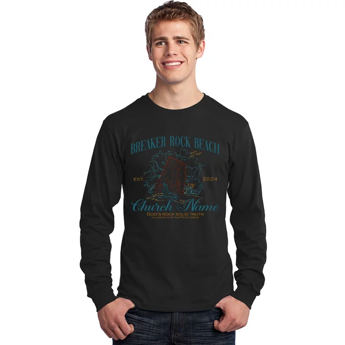 Benutzerdefinierte Breaker Rock Beach Vbs 2024 Long Sleeve Shirt