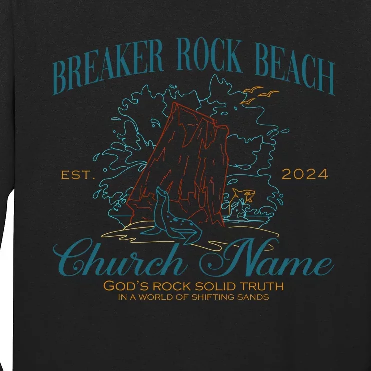 Benutzerdefinierte Breaker Rock Beach Vbs 2024 Long Sleeve Shirt