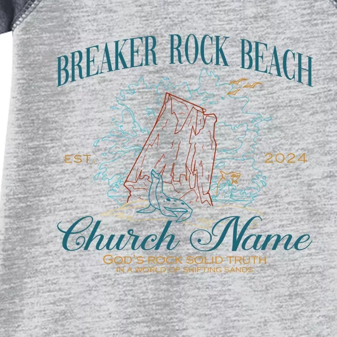 Benutzerdefinierte Breaker Rock Beach Vbs 2024 Infant Baby Jersey Bodysuit