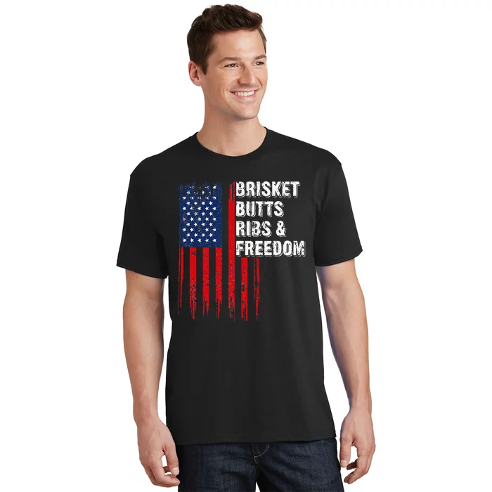 Brisket Butts Ribs And Freedom Steak Cooking Beef Roast T-Shirt