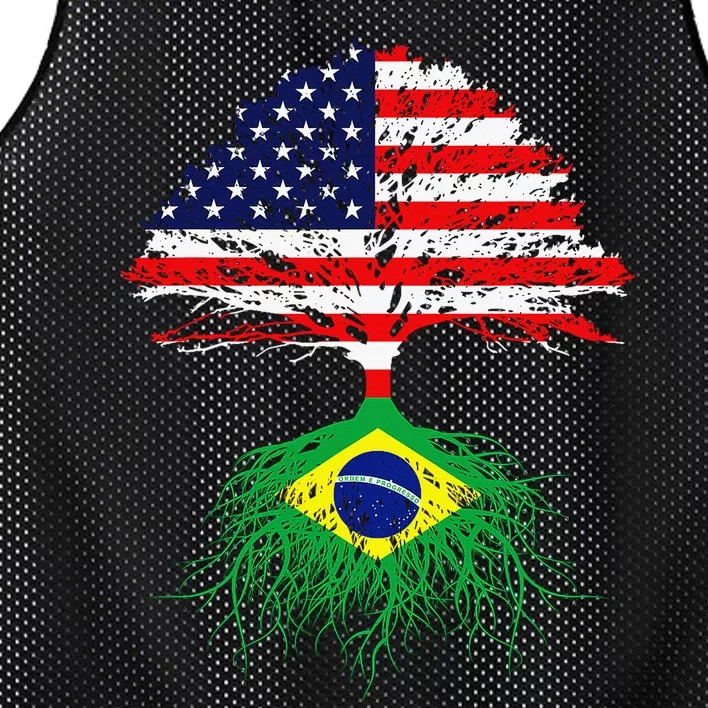 Brazil Brasil Roots Brazilian American Immigrant Mesh Reversible Basketball Jersey Tank