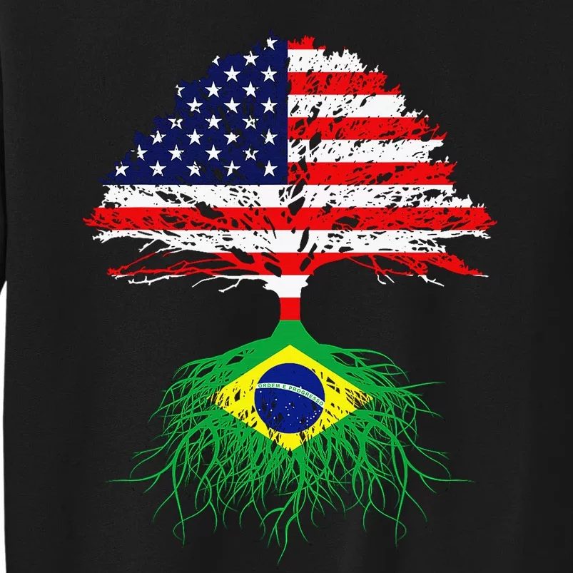 Brazil Brasil Roots Brazilian American Immigrant Tall Sweatshirt