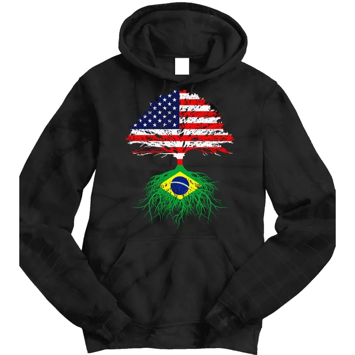 Brazil Brasil Roots Brazilian American Immigrant Tie Dye Hoodie