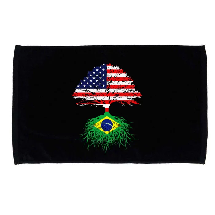 Brazil Brasil Roots Brazilian American Immigrant Microfiber Hand Towel