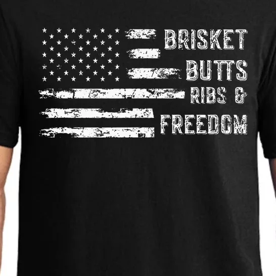 Brisket Butts Ribs And Freedom Bbq Pajama Set