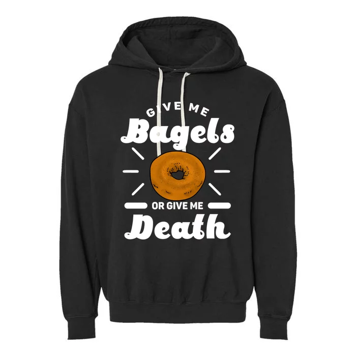 Bagel Baker Roll Lover Ringshaped Baked Beigel Jewish Bread Funny Gift Garment-Dyed Fleece Hoodie