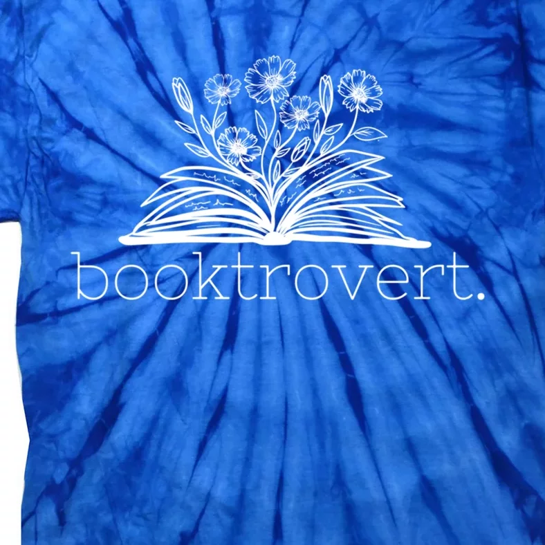 Booktrovert Book Reader Gift Tie-Dye T-Shirt