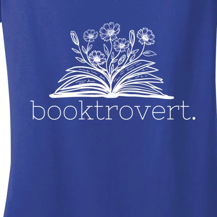 Booktrovert Book Reader Gift Women's V-Neck T-Shirt