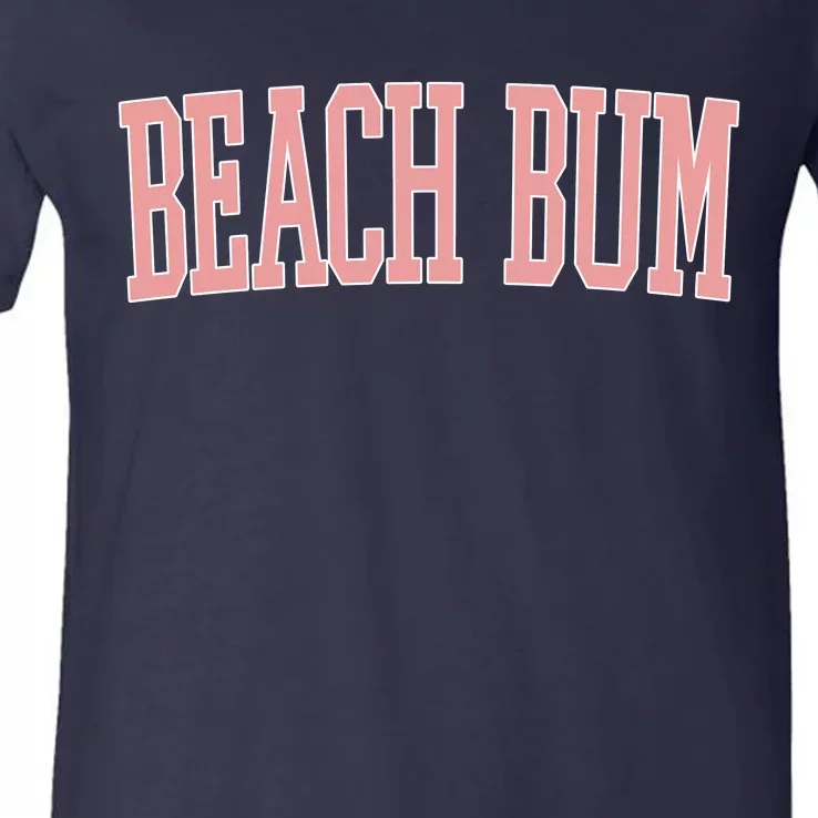 Beach Bum Retro Summer V-Neck T-Shirt