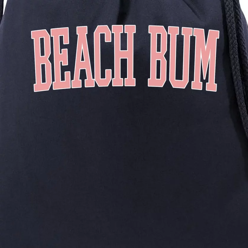 Beach Bum Retro Summer Drawstring Bag