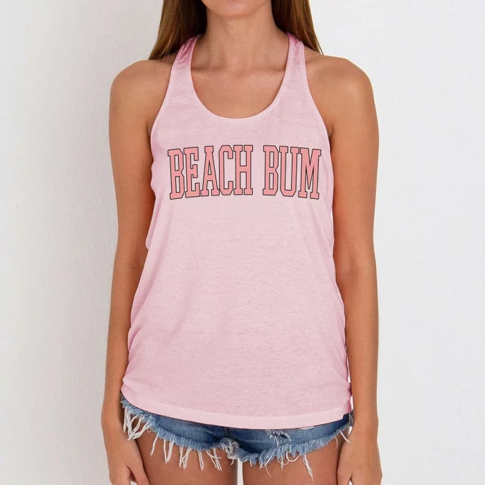 Beach Bum Retro Summer Women's Knotted Racerback Tank