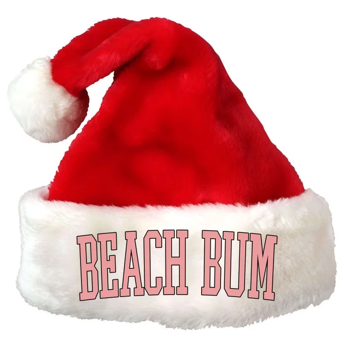 Beach Bum Retro Summer Premium Christmas Santa Hat