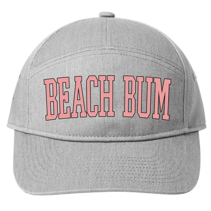 Beach Bum Retro Summer 7-Panel Snapback Hat